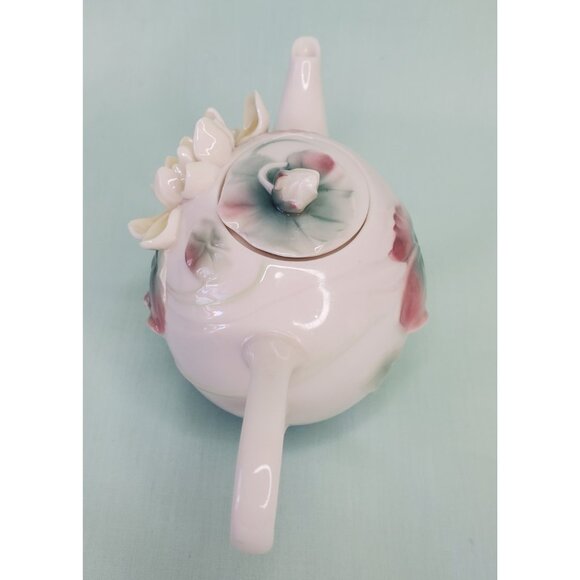 Franz Porcelain Miniature Teapot FZ00816 - Picture 10 of 13